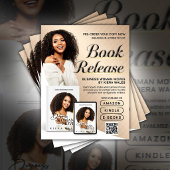 Moderne Beige Auteurs Flyer Boekrelease Introducti