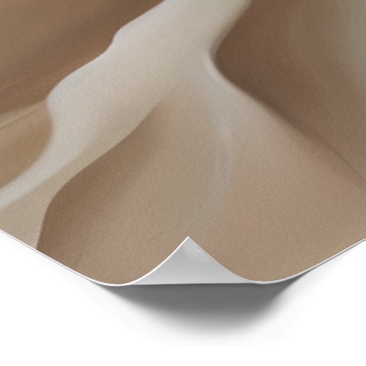 Moderne Beige Bloem Esthetische Wandkunst Poster (Hoek)