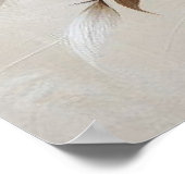 Moderne Beige Bloemen 12 Poster (Hoek)