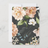 Moderne beige boog initialen Multi Events RSVP-kaa (Achterkant)