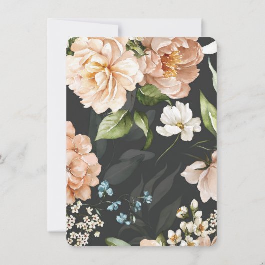 Moderne beige boog initialen Multi Events RSVP-kaa (Achterkant)