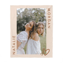 Moderne Beige Custom Beste Vrienden Foto