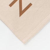 Moderne Beige Custom Beste Vrienden Foto Fleece Deken (Hoek)