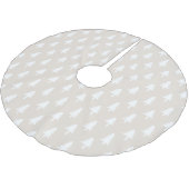 Moderne Beige en witte kerstbomen Kerstboom Rok (Gekanteld)