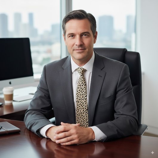 Moderne Beige en Zwarte Abstracte Brush Leopard st Stropdas