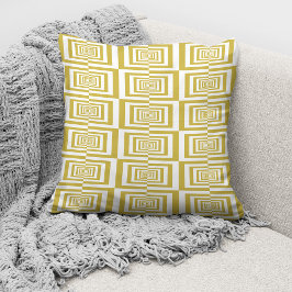 Moderne Beige Geometrisch Patroon Kussen