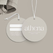 Moderne Beige Kleding Hang Label