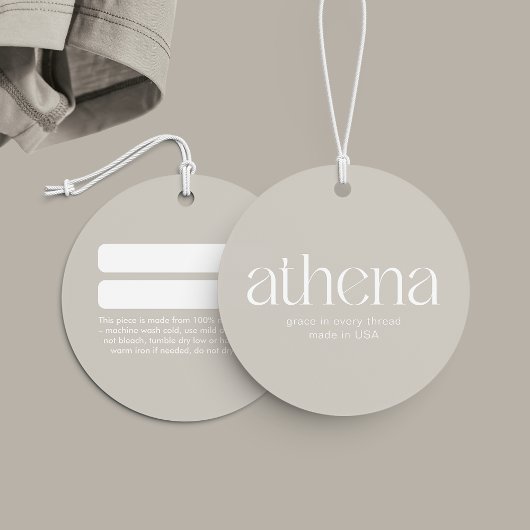 Moderne Beige Kleding Hang Label