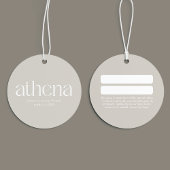 Moderne Beige Kleding Hang Label