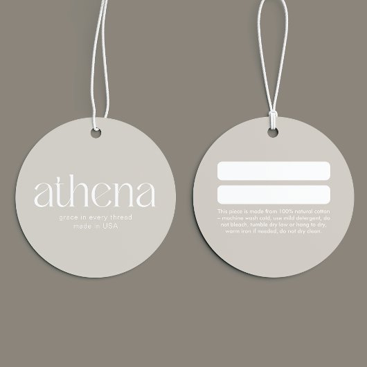 Moderne Beige Kleding Hang Label