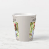 Moderne Beige Mama Kids Foto Moederdag Latte Mok (Voorkant)