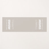 Moderne Beige Mama Kind Namen Moederdag Yogamat (Voorkant (horizontaal))