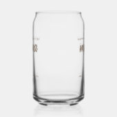 Moderne Beige Mama Namen Kinderen Moederdag Blikvorm Glas (Rechts)