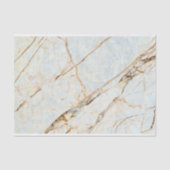 Moderne Beige Marmer Bruine Inleg Trouw Tissuepapier (Voorkant)