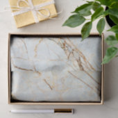 Moderne Beige Marmer Bruine Inleg Trouw Tissuepapier (Geschenk)