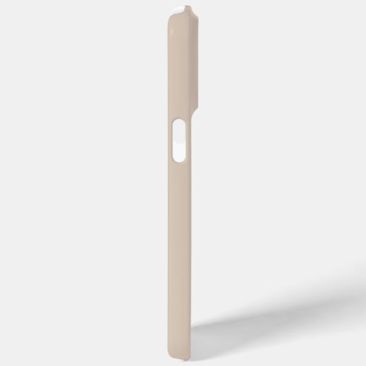 Moderne Beige Monogram Script Naam Case-Mate iPhone Case (Achterkant / Rechts)