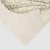 Moderne Beige Shell Tissuepapier (Detail)