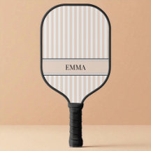 Moderne Beige Strepen Elegante Zwarte Aangepaste N