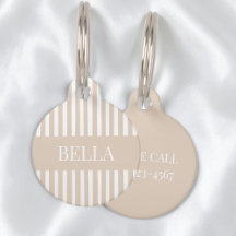 Moderne Beige Strepen Meisjesachtig Chic Gepersona