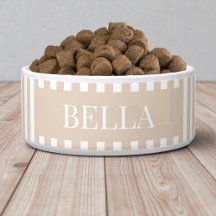 Moderne Beige Strepen Patroon Gepersonaliseerde Ho