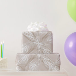 Moderne Beige Taupe Zachte Beweging Abstract Patro Cadeaupapier
