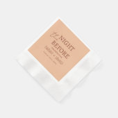 Moderne Beige Terracotta repetitie diner bruiloft Servet (Hoek)