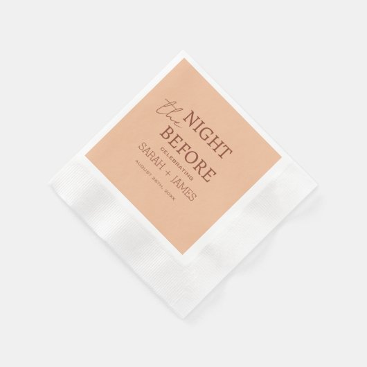 Moderne Beige Terracotta repetitie diner bruiloft Servet (Hoek)