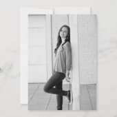 Moderne bekendmaking Afstuderen Bedankkaart (Achterkant)