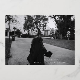 Moderne bekendmaking Afstuderen Folie gedrukt Folie Uitnodiging