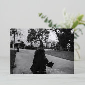 Moderne bekendmaking Afstuderen Folie gedrukt Uitnodiging (Staand Voorkant)