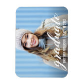 Moderne bekendmaking Afstuderen | Foto Afstuderen Magneet (Verticaal)