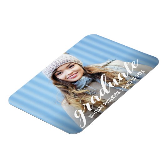 Moderne bekendmaking Afstuderen | Foto Afstuderen Magneet (Linkerzijde)