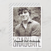 Moderne bekendmaking Afstuderen Kaart (Voorkant / Achterkant)