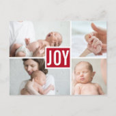 Moderne bekendmaking foto's Holiday Briefkaart (Voorkant)