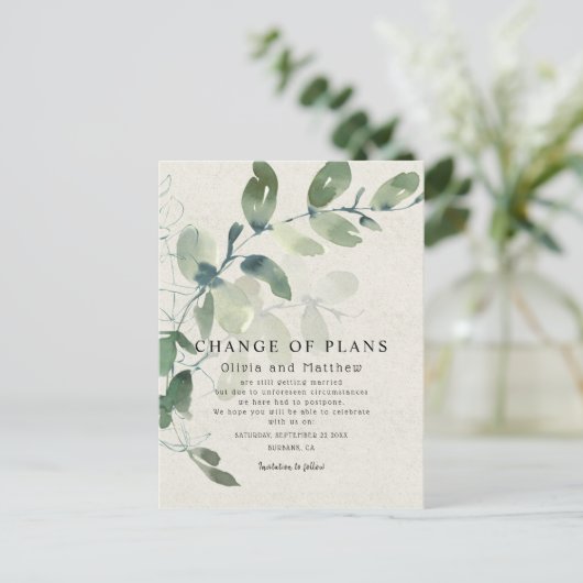 Moderne bekendmaking van de aankondiging van de eu briefkaart (Staand voorkant)