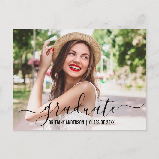 Moderne bekendmaking van de Foto van het Manuscrip Uitnodiging Briefkaart (Voorkant)