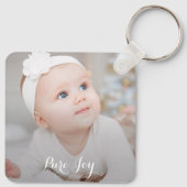 Moderne Bekleding Persoonlijke Foto Sleutelhanger (Achterkant)