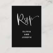 moderne bekleding | Trouwen RSVP met QR-code Informatiekaartje (Achterkant)