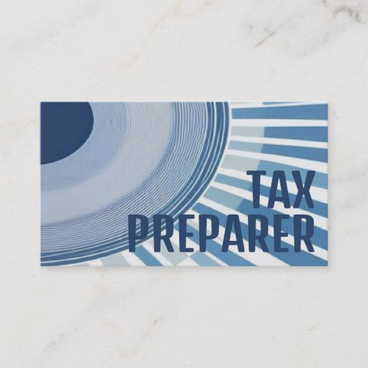 Moderne belastingvoorbereider visitekaartje (Voorkant)