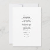 Moderne belettering Eenvoudig 3 foto Afstuderen Bedankkaart (Achterkant)