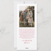 Moderne belettering vijf slanke foto gelukkig feestdagenkaart (Achterkant)