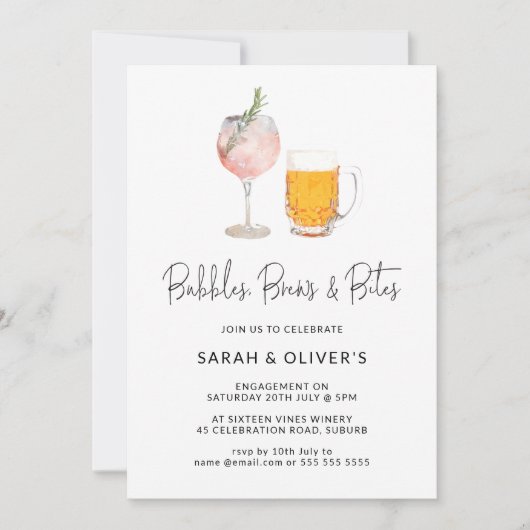 Moderne belletjes en brouwerijen - Uitnodiging tot (Voorkant)