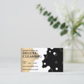 Moderne belletjes patroon van metallisch visitekaa visitekaartje (Staand voorkant)