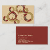 Moderne belletjes Visitekaartjes - Beige (Voorkant / Achterkant)