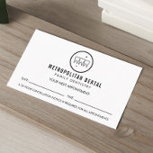 Moderne benoeming Dentist Teeth Black Logo Visitekaartje