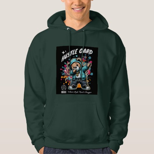 Moderne beren design hoodie (Voorkant)