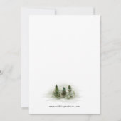 Moderne Berg Bruiloft Kaart (Achterkant)