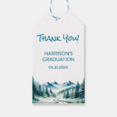 Moderne berg grad feast cadeaulabel (Voorkant)