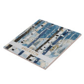 Moderne berg keramische Tegel Tegeltje (Zijkant)