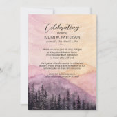 Moderne bergdennen Viering van het leven Foto Kaart (Voorkant)